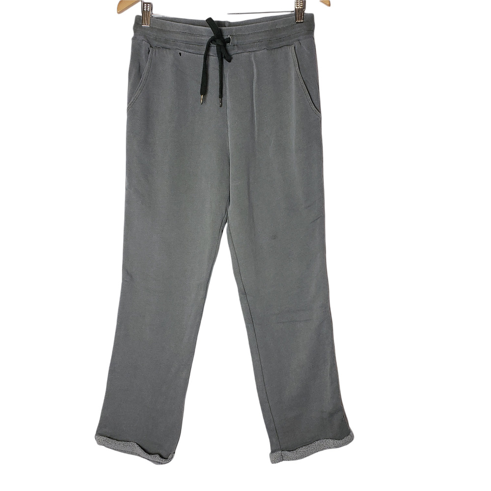 Sundry Sz 1(S) Sweatpants Pants Drawstring Leopard Print Side Stripe Made In USA